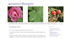 Desktop Screenshot of essence-therapies.co.uk