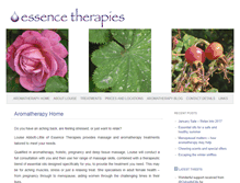 Tablet Screenshot of essence-therapies.co.uk